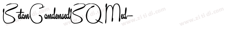 BetonCondensedBQ Med字体转换